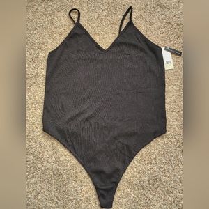 BP bodysuit with straps black